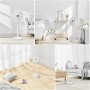 LeaderPro - Silent 3D Oscillating Fan, Standing Fan 20dB DC Motor Turbo Air Circulation Fan with Remote Control Ø34cm, 13