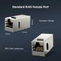 Acoplador ZOERAX CAT7 CAT6A CAT6, acoplador blindado Keystone RJ45, ac