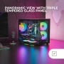Mars Gaming MC-3TLITE, Caja Gaming MicroATX, Triple Cristal Templado Continuo, Ventilador FRGB Trasero 120mm, Estructura de
