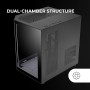 Mars Gaming MC-3TLITE, Caja Gaming MicroATX, Triple Cristal Templado Continuo, Ventilador FRGB Trasero 120mm, Estructura de