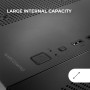 Mars Gaming MC-3TLITE, Caja Gaming MicroATX, Triple Cristal Templado Continuo, Ventilador FRGB Trasero 120mm, Estructura de