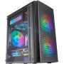 Mars Gaming MC-3TLITE, Caja Gaming MicroATX, Triple Cristal Templado Continuo, Ventilador FRGB Trasero 120mm, Estructura de