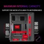 Mars Gaming MC-3TLITE, Caja Gaming MicroATX, Triple Cristal Templado Continuo, Ventilador FRGB Trasero 120mm, Estructura de