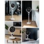 Pro Breeze AirFlo Quiet Standing Fan with Adjustable Height 108-60 cm and WiFi App, LED Display, Remote Control, 2 Modes,