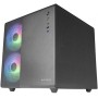Mars Gaming MC-3TLITE, Caja Gaming MicroATX, Triple Cristal Templado Continuo, Ventilador FRGB Trasero 120mm, Estructura de