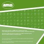 Amig - Kit de Recambio para Mosquitera Corredera - Escuadras con y sin Rueda - Compatible con Modelo MC01 - Repuestos