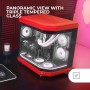 Mars Gaming MC-3TLITE, Caja Gaming MicroATX, Triple Cristal Templado Continuo, Ventilador FRGB Trasero 120mm, Estructura de