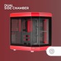 Mars Gaming MC-3TLITE, Caja Gaming MicroATX, Triple Cristal Templado Continuo, Ventilador FRGB Trasero 120mm, Estructura de