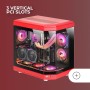 Mars Gaming MC-3TLITE, Caja Gaming MicroATX, Triple Cristal Templado Continuo, Ventilador FRGB Trasero 120mm, Estructura de