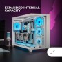 Mars Gaming MC-3TLITE, Caja Gaming MicroATX, Triple Cristal Templado Continuo, Ventilador FRGB Trasero 120mm, Estructura de