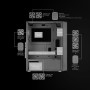 Mars Gaming MC-3TLITE, Caja Gaming MicroATX, Triple Cristal Templado Continuo, Ventilador FRGB Trasero 120mm, Estructura de
