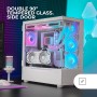 Mars Gaming MC-3TLITE, Caja Gaming MicroATX, Triple Cristal Templado Continuo, Ventilador FRGB Trasero 120mm, Estructura de