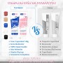 Tufinein - Kit de reparación de bañera (coincidencia de color), kit de reparación de porcelana para fibra de vidrio, esmalte,
