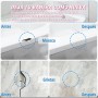 Tufinein - Kit de reparación de bañera (coincidencia de color), kit de reparación de porcelana para fibra de vidrio, esmalte,