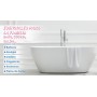 Tufinein - Kit de reparación de bañera (coincidencia de color), kit de reparación de porcelana para fibra de vidrio, esmalte,