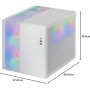 Mars Gaming MC-3TLITE, Caja Gaming MicroATX, Triple Cristal Templado Continuo, Ventilador FRGB Trasero 120mm, Estructura de