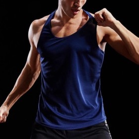Chaleco para correr para hombre, camiseta sin mangas para gimnasio y F
