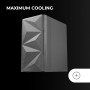 Mars Gaming MC-3TLITE, Caja Gaming MicroATX, Triple Cristal Templado Continuo, Ventilador FRGB Trasero 120mm, Estructura de