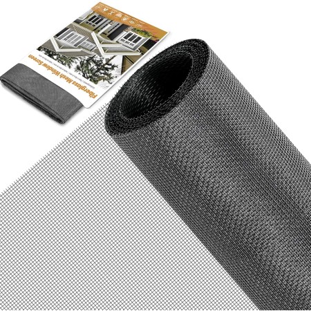 HOFUDON Mosquitera 120cm x 250 cm Fibra de Vidrio, Malla Mosquitera Para ventana y Puerta, Tela Mosquitera por Metros,