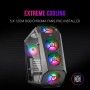 Mars Gaming MC-3TLITE, Caja Gaming MicroATX, Triple Cristal Templado Continuo, Ventilador FRGB Trasero 120mm, Estructura de