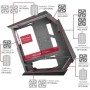Mars Gaming MC-3TLITE, Caja Gaming MicroATX, Triple Cristal Templado Continuo, Ventilador FRGB Trasero 120mm, Estructura de