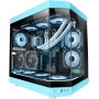 Mars Gaming MC-3TLITE, Caja Gaming MicroATX, Triple Cristal Templado Continuo, Ventilador FRGB Trasero 120mm, Estructura de
