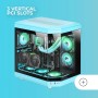 Mars Gaming MC-3TLITE, Caja Gaming MicroATX, Triple Cristal Templado Continuo, Ventilador FRGB Trasero 120mm, Estructura de