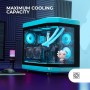 Mars Gaming MC-3TLITE, Caja Gaming MicroATX, Triple Cristal Templado Continuo, Ventilador FRGB Trasero 120mm, Estructura de