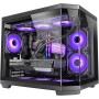 Mars Gaming MC-3TLITE, Caja Gaming MicroATX, Triple Cristal Templado Continuo, Ventilador FRGB Trasero 120mm, Estructura de