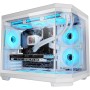 Mars Gaming MC-3TLITE, Caja Gaming MicroATX, Triple Cristal Templado Continuo, Ventilador FRGB Trasero 120mm, Estructura de