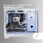 Mars Gaming MC-3TLITE, Caja Gaming MicroATX, Triple Cristal Templado Continuo, Ventilador FRGB Trasero 120mm, Estructura de