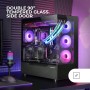 Mars Gaming MC-3TLITE, Caja Gaming MicroATX, Triple Cristal Templado Continuo, Ventilador FRGB Trasero 120mm, Estructura de