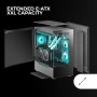 Mars Gaming MC-3TLITE, Caja Gaming MicroATX, Triple Cristal Templado Continuo, Ventilador FRGB Trasero 120mm, Estructura de