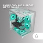 Mars Gaming MC-3TLITE, Caja Gaming MicroATX, Triple Cristal Templado Continuo, Ventilador FRGB Trasero 120mm, Estructura de
