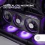 Mars Gaming MC-3TLITE, Caja Gaming MicroATX, Triple Cristal Templado Continuo, Ventilador FRGB Trasero 120mm, Estructura de