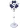 SVAN SVP401600OBA 16" White and Blue Standing Fan 40W 3 Speeds 3 Blades Round Base Support