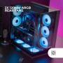 Mars Gaming MC-3TLITE, Caja Gaming MicroATX, Triple Cristal Templado Continuo, Ventilador FRGB Trasero 120mm, Estructura de