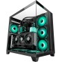Mars Gaming MC-3TLITE, Caja Gaming MicroATX, Triple Cristal Templado Continuo, Ventilador FRGB Trasero 120mm, Estructura de