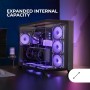 Mars Gaming MC-3TLITE, Caja Gaming MicroATX, Triple Cristal Templado Continuo, Ventilador FRGB Trasero 120mm, Estructura de