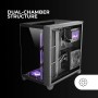 Mars Gaming MC-3TLITE, Caja Gaming MicroATX, Triple Cristal Templado Continuo, Ventilador FRGB Trasero 120mm, Estructura de