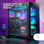 Mars Gaming MC-3TLITE, Caja Gaming MicroATX, Triple Cristal Templado Continuo, Ventilador FRGB Trasero 120mm, Estructura de