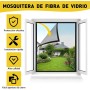 MLEJU Mosquitera para Ventanas con Innovadora Fijación de Cierre de Gancho y Bucle, 120x130 cm Malla Autoadhesiva de Fibra de