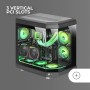 Mars Gaming MC-3TLITE, Caja Gaming MicroATX, Triple Cristal Templado Continuo, Ventilador FRGB Trasero 120mm, Estructura de