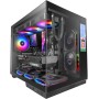 Mars Gaming MC-3TLITE, Caja Gaming MicroATX, Triple Cristal Templado Continuo, Ventilador FRGB Trasero 120mm, Estructura de