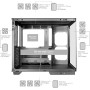 Mars Gaming MC-3TLITE, Caja Gaming MicroATX, Triple Cristal Templado Continuo, Ventilador FRGB Trasero 120mm, Estructura de