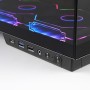 Mars Gaming MC-3TLITE, Caja Gaming MicroATX, Triple Cristal Templado Continuo, Ventilador FRGB Trasero 120mm, Estructura de