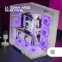 Mars Gaming MC-3TLITE, Caja Gaming MicroATX, Triple Cristal Templado Continuo, Ventilador FRGB Trasero 120mm, Estructura de