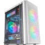 Mars Gaming MC-3TLITE, Caja Gaming MicroATX, Triple Cristal Templado Continuo, Ventilador FRGB Trasero 120mm, Estructura de