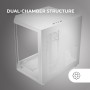 Mars Gaming MC-3TLITE, Caja Gaming MicroATX, Triple Cristal Templado Continuo, Ventilador FRGB Trasero 120mm, Estructura de