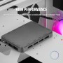 Mars Gaming MC-3TLITE, Caja Gaming MicroATX, Triple Cristal Templado Continuo, Ventilador FRGB Trasero 120mm, Estructura de
